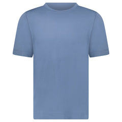 GRAN SASSO COTTON CREWNECK T-SHIRT IN BLUE