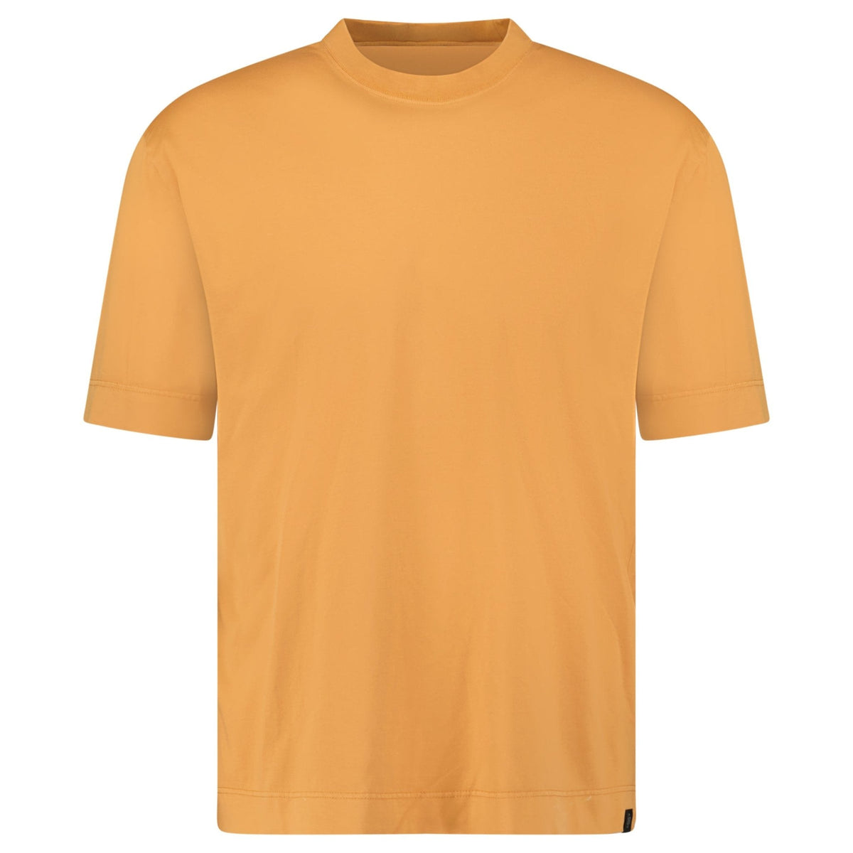 GRAN SASSO COTTON CREWNECK T-SHIRT IN ORANGE