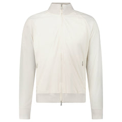 GRAN SASSO FULL ZIP COTTON/ NYLON JACKET IN CREAM