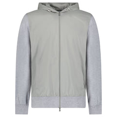 GRAN SASSO HOODED ZIP-UP JACKET IN GREY