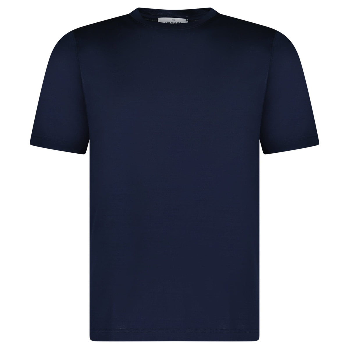 GRAN SASSO PURE COTTON T-SHIRT IN NAVY