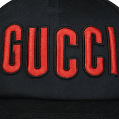 GUCCI  LOGO CAP BLACK