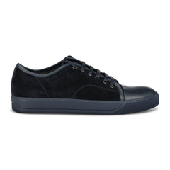 LANVIN Low-Top Patent Toe Trainer Navy