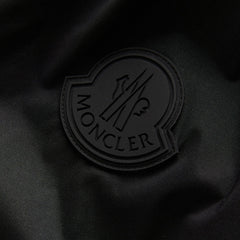 'Chadron' Rubber Large Ghost Badge Nylon Jacket Black