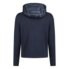 MONCLER DOWN QUILTED ZIP HOODED JACKET NAVY