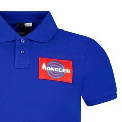 Logo Cotton Polo T-Shirt Blue