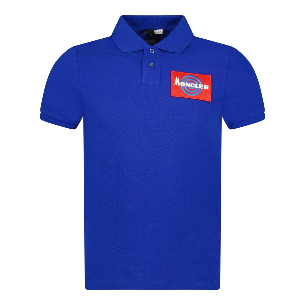 Logo Cotton Polo T-Shirt Blue