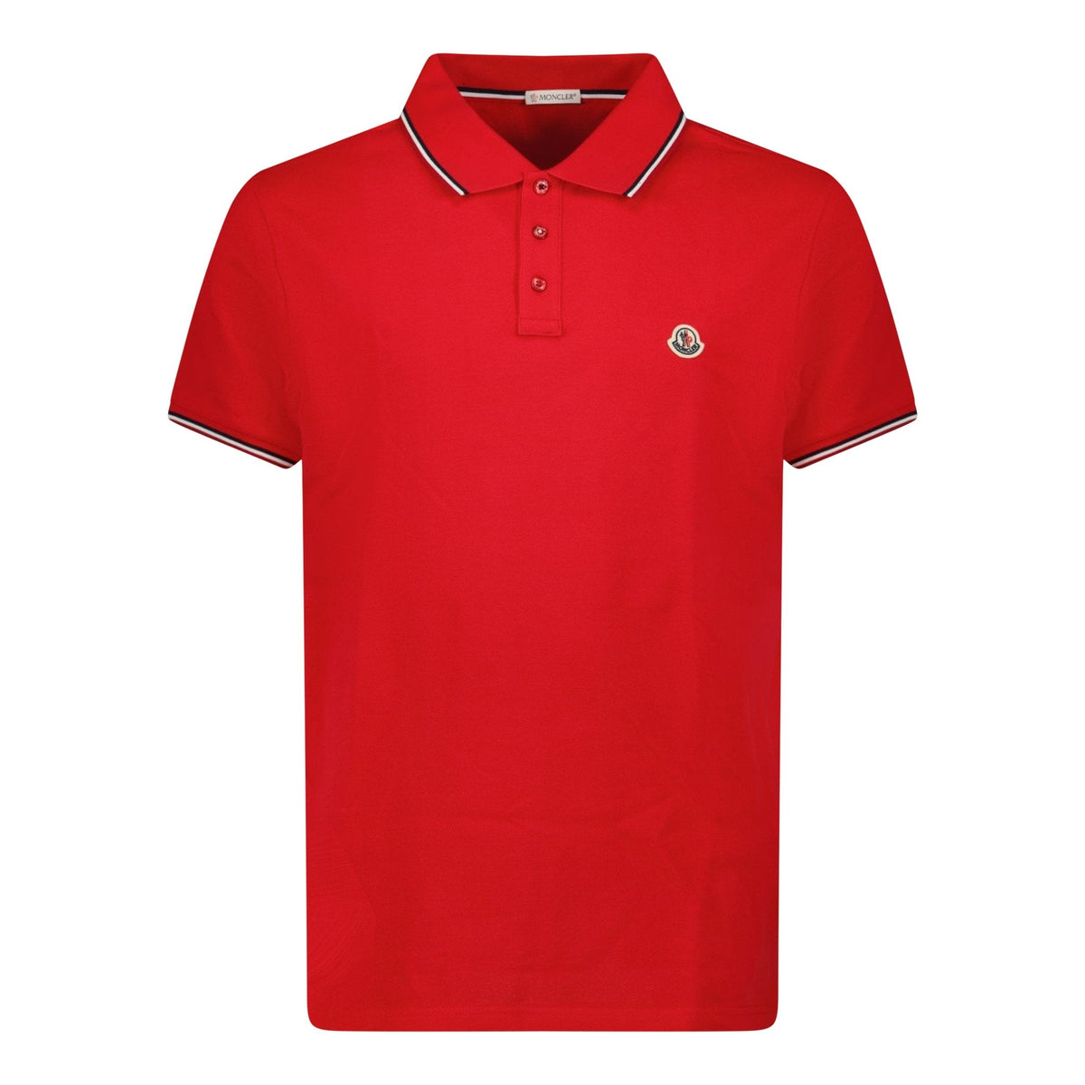 Logo Cotton Polo T-Shirt Red