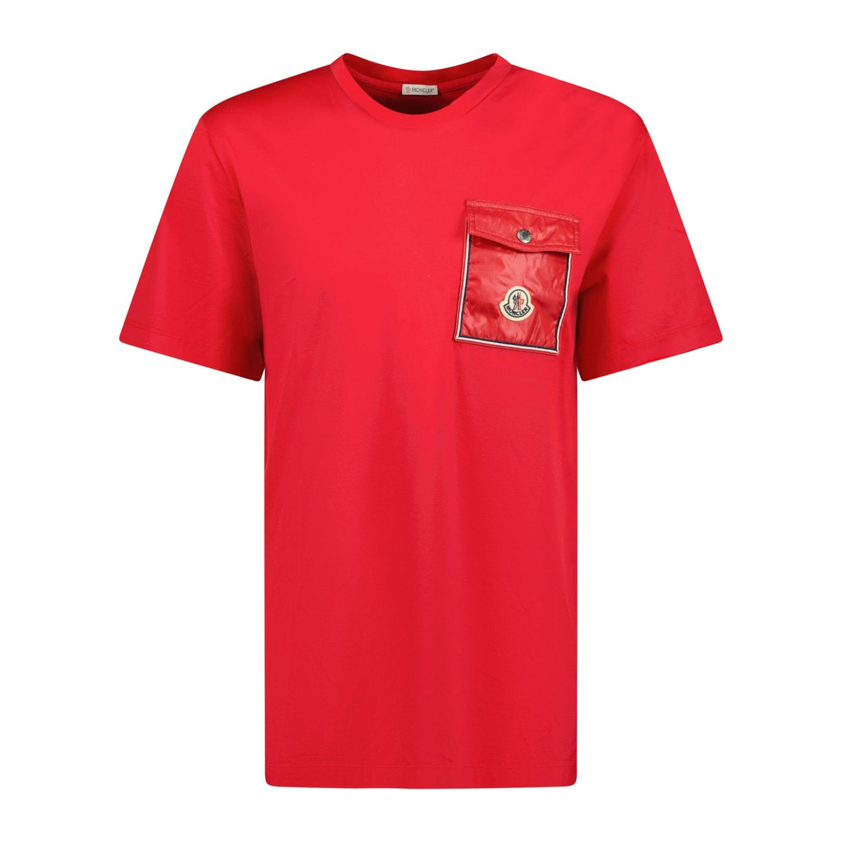 Logo Nylon Pocket T-Shirt Red
