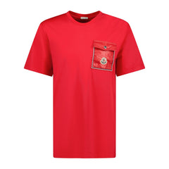 Logo Nylon Pocket T-Shirt Red