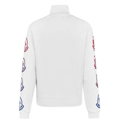 'Maglia Cardigan' Arm Logo Track Jacket White