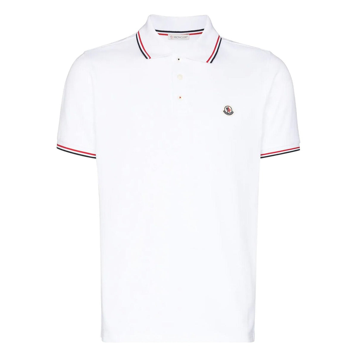 Maglia Polo Manica Corta Badge White