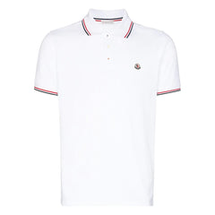 Maglia Polo Manica Corta Badge White