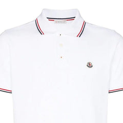 Maglia Polo Manica Corta Badge White