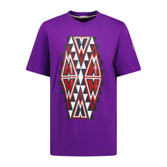 Navajo Cotton T-Shirt Purple