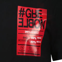 Printed Patch Logo T-shirt Black