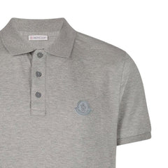Rubber Logo Polo T-Shirt Grey