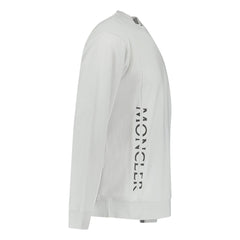 MONCLER SIDE REFLECTIVE WRITING LOGO SWEATSHIRT GREY