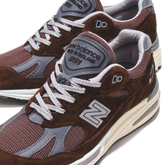 New Balance Unisex Made in UK 991v2 Pinecone U991BR2