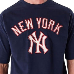 New Era Rib Infill Oversized Tee New York Yankees - Navy