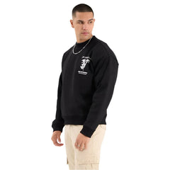 NXP Cattle Box Fit Sweater - Jet Black