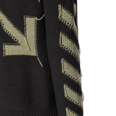OFF-WHITE Arrow Black Knitted Jumper