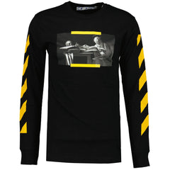 OFF-WHITE LONG SLEEVE T-SHIRT BLACK YELLOW