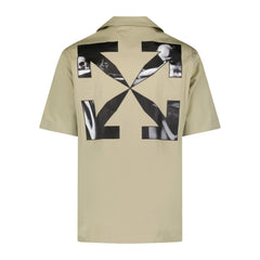OFF-WHITE  Cotton Button Up Shirt Beige