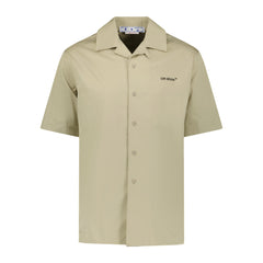 OFF-WHITE  Cotton Button Up Shirt Beige