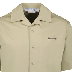 OFF-WHITE  Cotton Button Up Shirt Beige