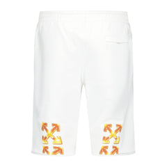 OFF-WHITE Gold Metal Arrow Shorts White