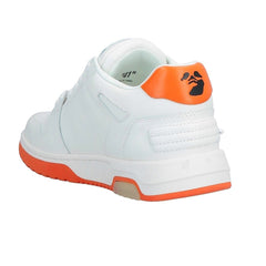 OFF-WHITE Out Of Office Low-Top leather Trainers Orange & White