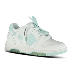 OFF-WHITE OUT OF OFFICE LOW TOP TRAINERS WHITE & MINT