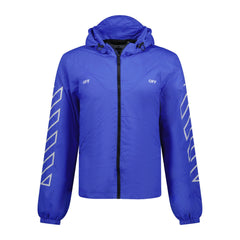 OFF-WHITE Outerwear Stamp Jacket Blue