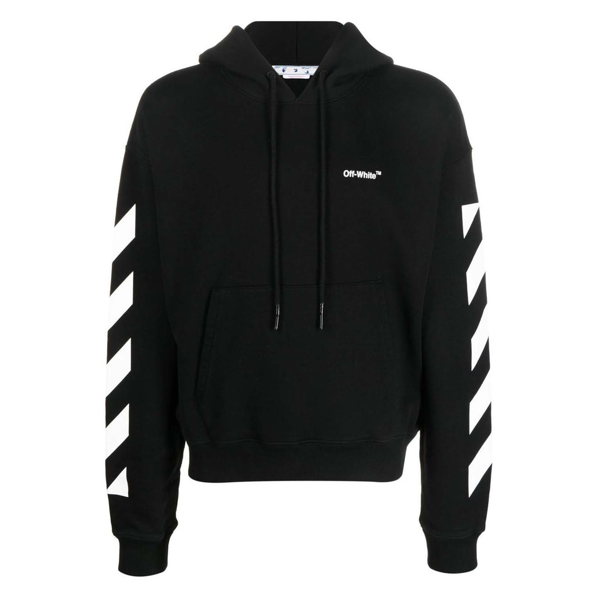 OFF-WHITE Sleeve Logo Design Hoodie Black
