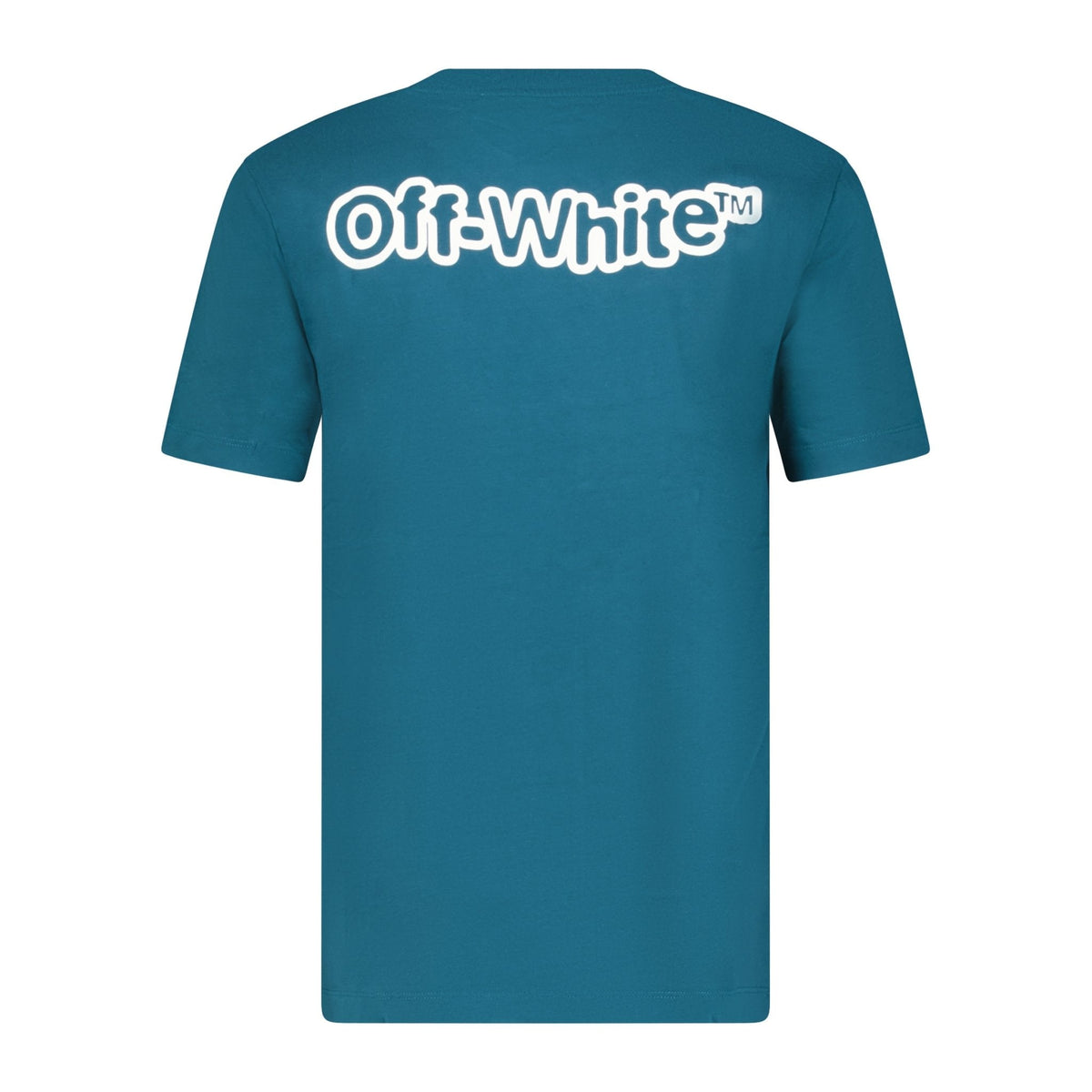 OFF-WHITE Slim Fit FF Blur T-Shirt Teal Blue