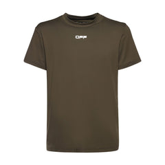 OFF-WHITE ARROW STRETCH TECH TRAINING T-SHIRT KHAKI