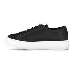 PRADA Nylon Triangle Logo Trainers Black