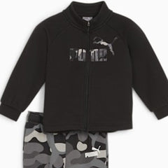 PUMA Infants Minicats Camo AOP Jogger Suit - Black
