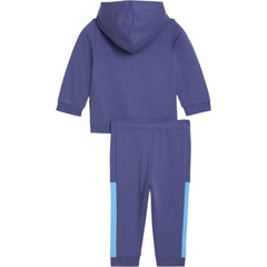 PUMA Infants Minicats Essentials Block Hooded Set - Blue Crystal