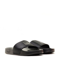 PUMA LEADCAT SATIN PUMA BLACK WOMEN SANDAL SLIDES 365338-01 ***