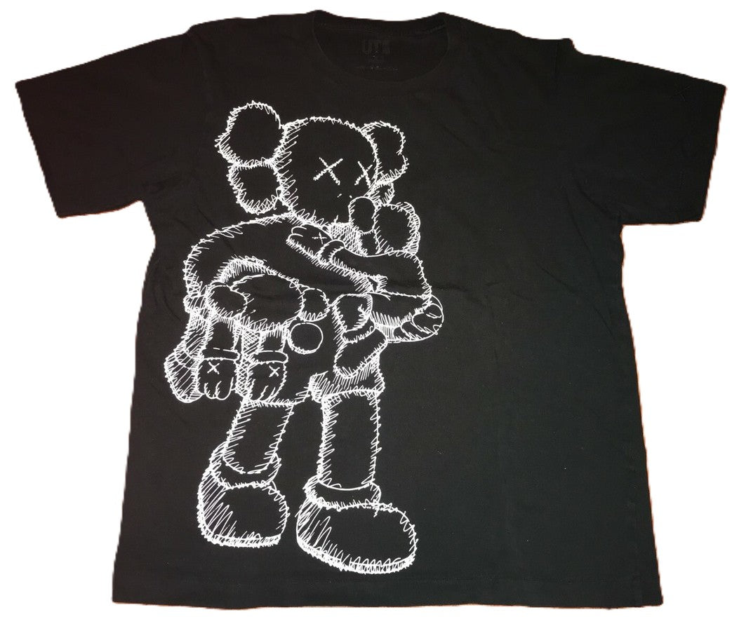 KAWS x Uniqlo Clean Slate Tee Black (WORN)