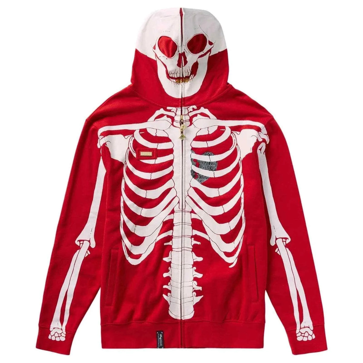 LRG Dead Serious Zip Up Hoodie '21 Red (WORN)