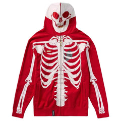 LRG Dead Serious Zip Up Hoodie '21 Red (WORN)