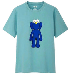 KAWS x Uniqlo BFF Tee Light Blue (WORN)