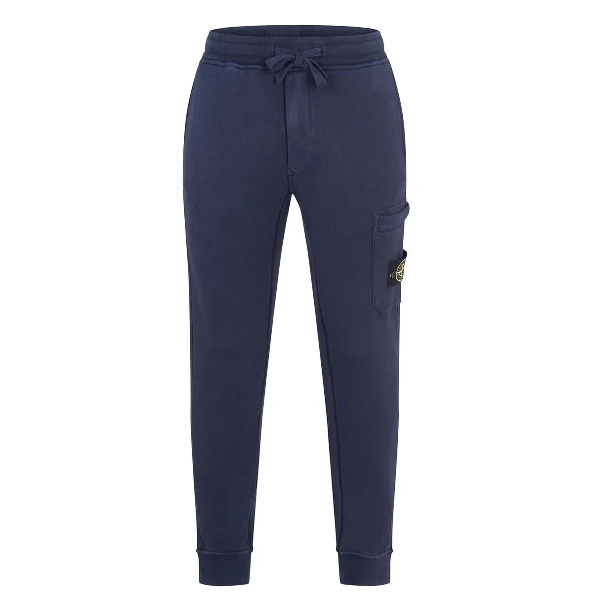 STONE ISLAND BADGE COTTON SWEAT PANTS NAVY