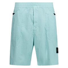 STONE ISLAND BERMUDA CARGO SHORTS AQUA