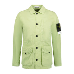 STONE ISLANDButton-Up Overshirt Jacket Mint Green