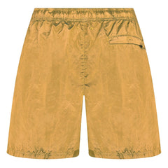 STONE ISLAND CHROME SWIM SHORTS YELLOW