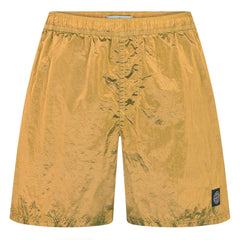 STONE ISLAND CHROME SWIM SHORTS YELLOW